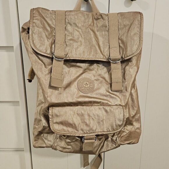 Kipling metallic backpack with laptop pocket - Picture 1 of 4